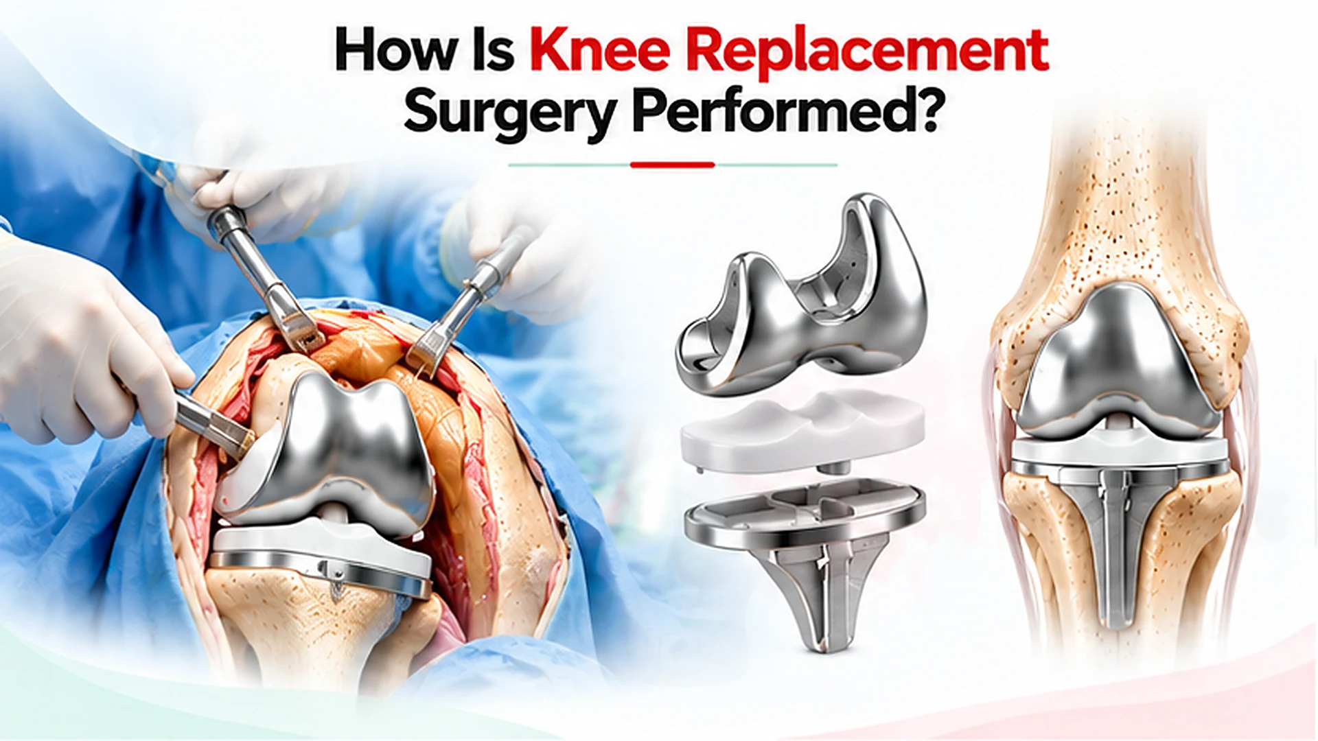 how is knee replacement surgery procedure performed?