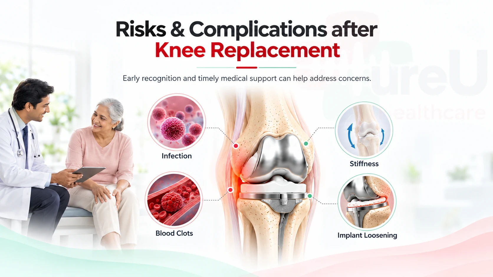 risks and complications after knee replacement surgery
