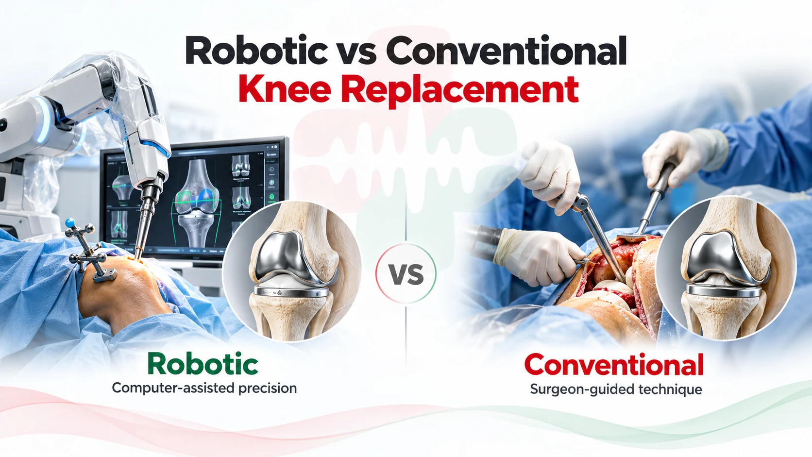 robotic vs conventional knee-replacement